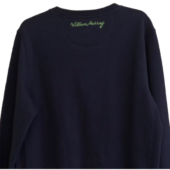 William Murray Golf Sweatshirt Mens Sz L Cotton Crewneck Pullover NEW with FLAW - Picture 9 of 16